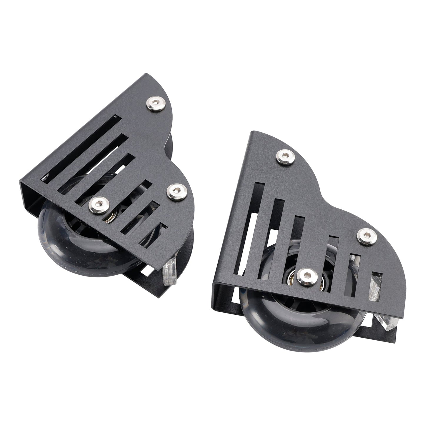 Rolling Library Sliding Ladder Hardware Kit with Brake 3.3FT Round Tube