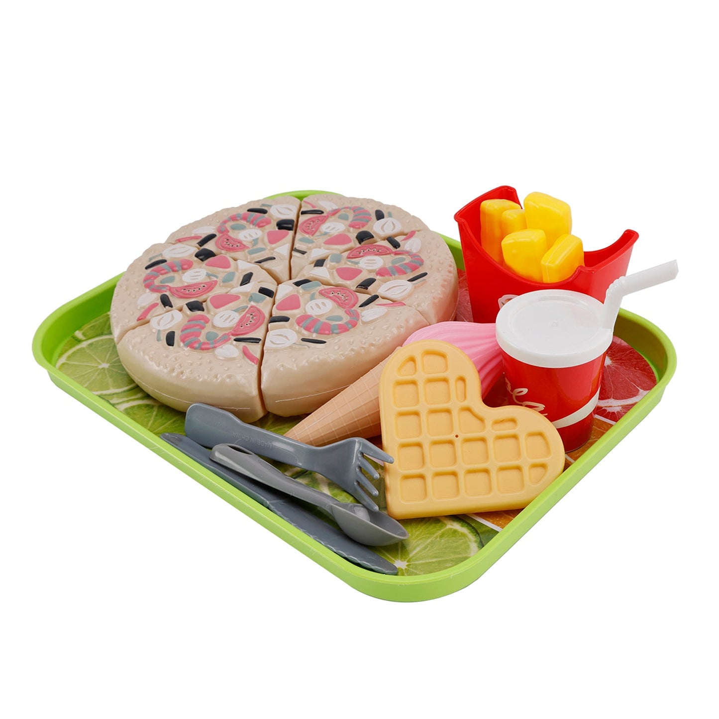 Pizza Ice Cream Play Food Pretend Toys Kitchen Set Children Toy Set For Kid