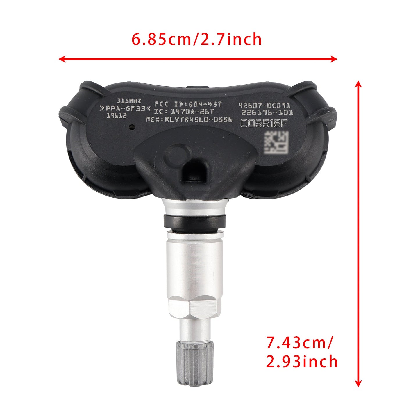 1X TPMS Tire Pressure Sensor For Toyota RAV4 Highlander Tundra 426070C091