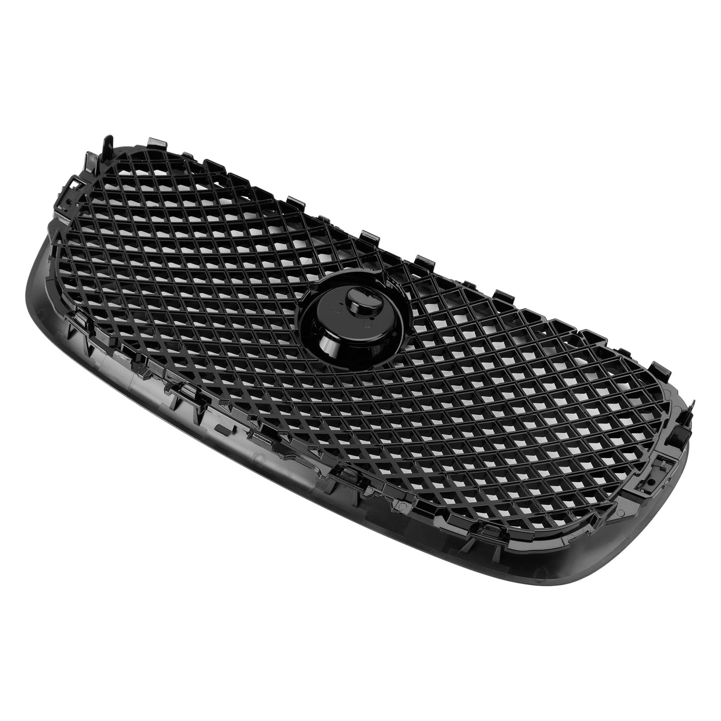 2008-2011 Jaguar XF XF-R Style Front Bumper Grill Grille Gloss Black