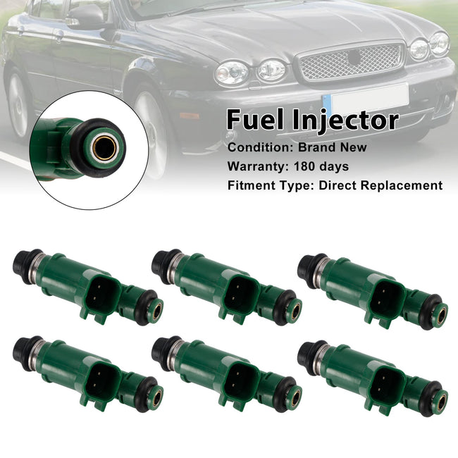 2002-2008 Jaguar X-Type 3.0L V6 2.5L 6PCS Fuel Injector 1X43-AB 1955004011