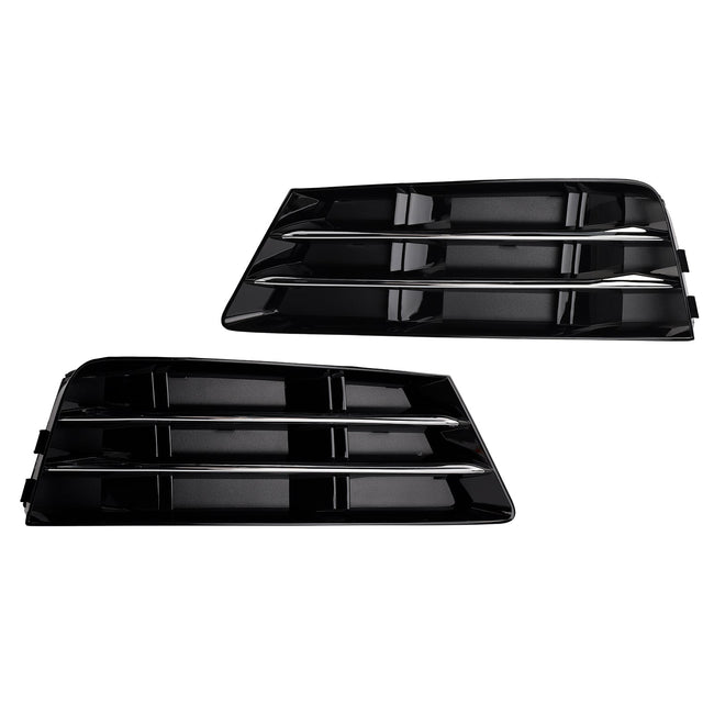 2016-2018 AUDI A4 B9 2PCS Front Fog Light Grille Lower Bumper Grill