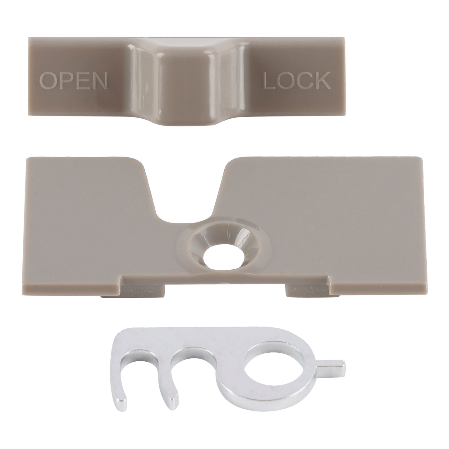 Fridge door catch/lock + backing plate caravan/motorhome RV For dometic