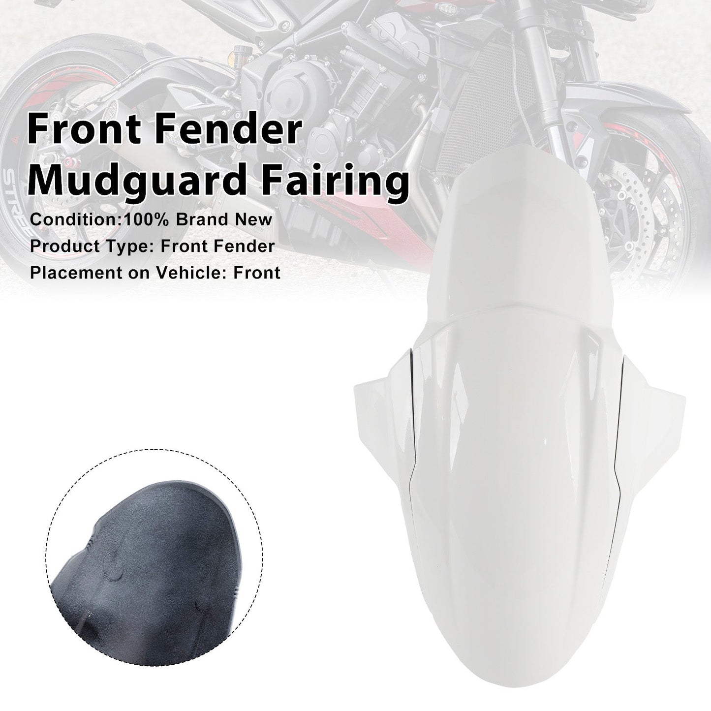 2020-2025 Street Triple 765 R RS Front Fender Mudguard Fairing