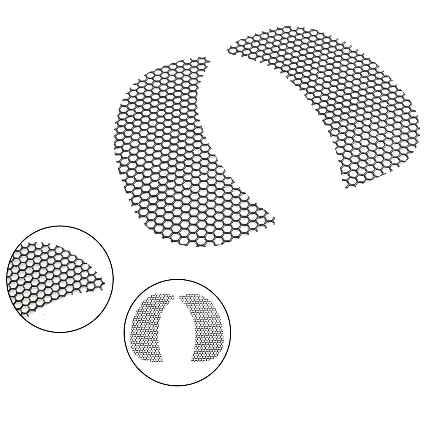 Side Fairing Vent Mesh Cover Fits For Road Glide Fltrx/Xs Fltru 15-21 Chrome