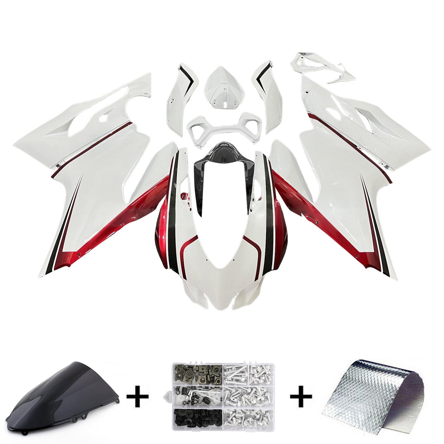 2012-2015 Ducati 1199 Injection Fairing Kit Bodywork Plastic ABS