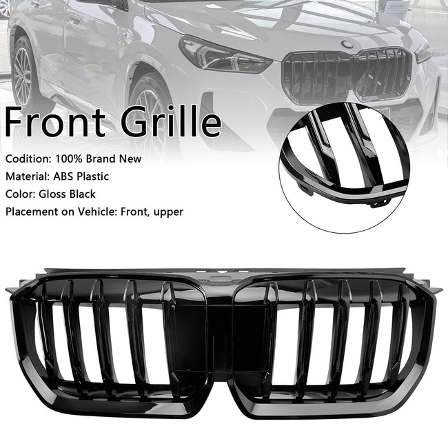 2023-2024 BMW X1 U11 U12 Gloss Black Front Bumper Kidney Grille Grill