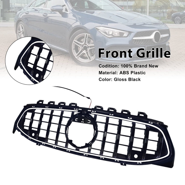 2020-2024 Fit Mercedes CLA-Class W118 C118 GT Black Front Bumper Grille Grill