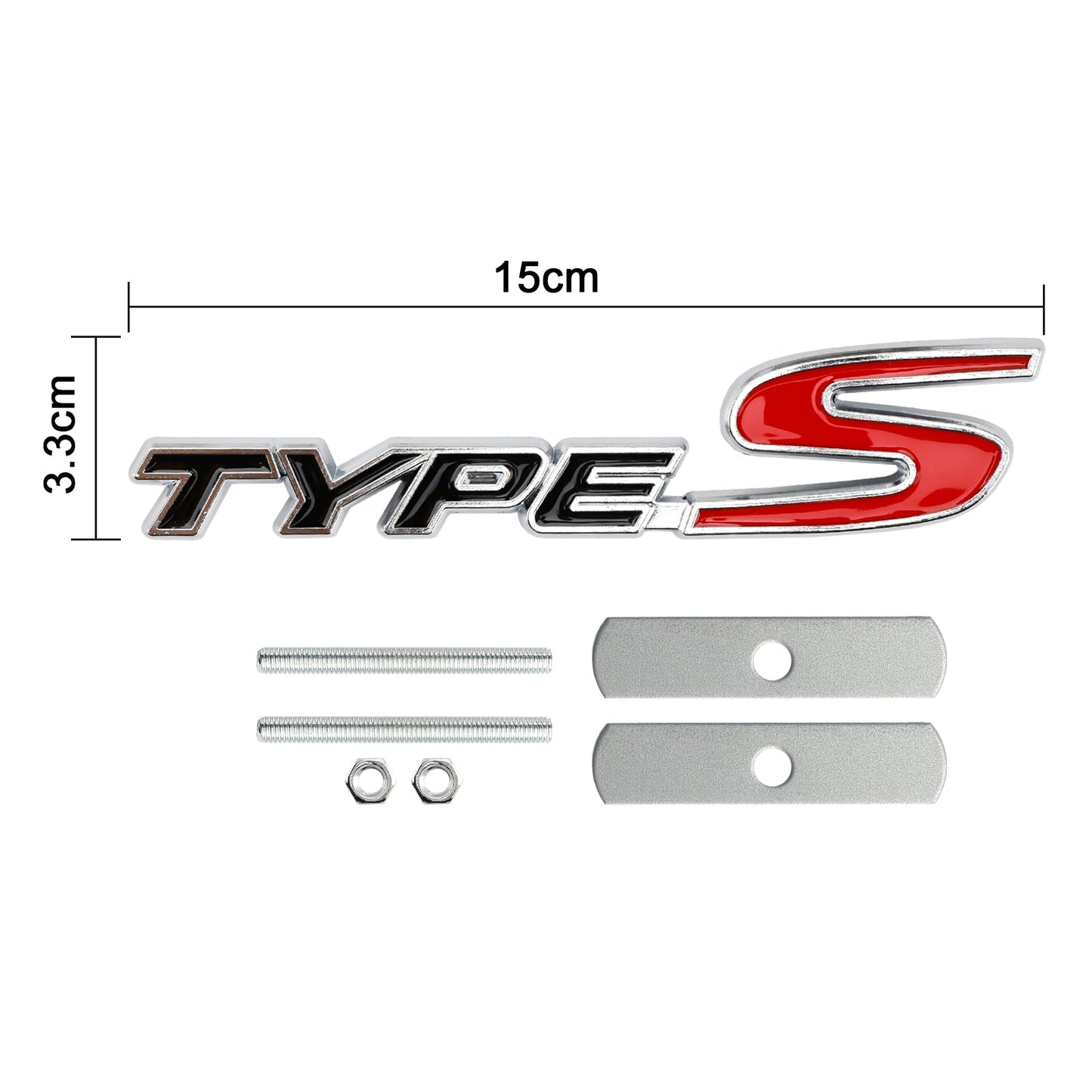 Front Grille TYPE-S Emblem Decal Badge for Honda