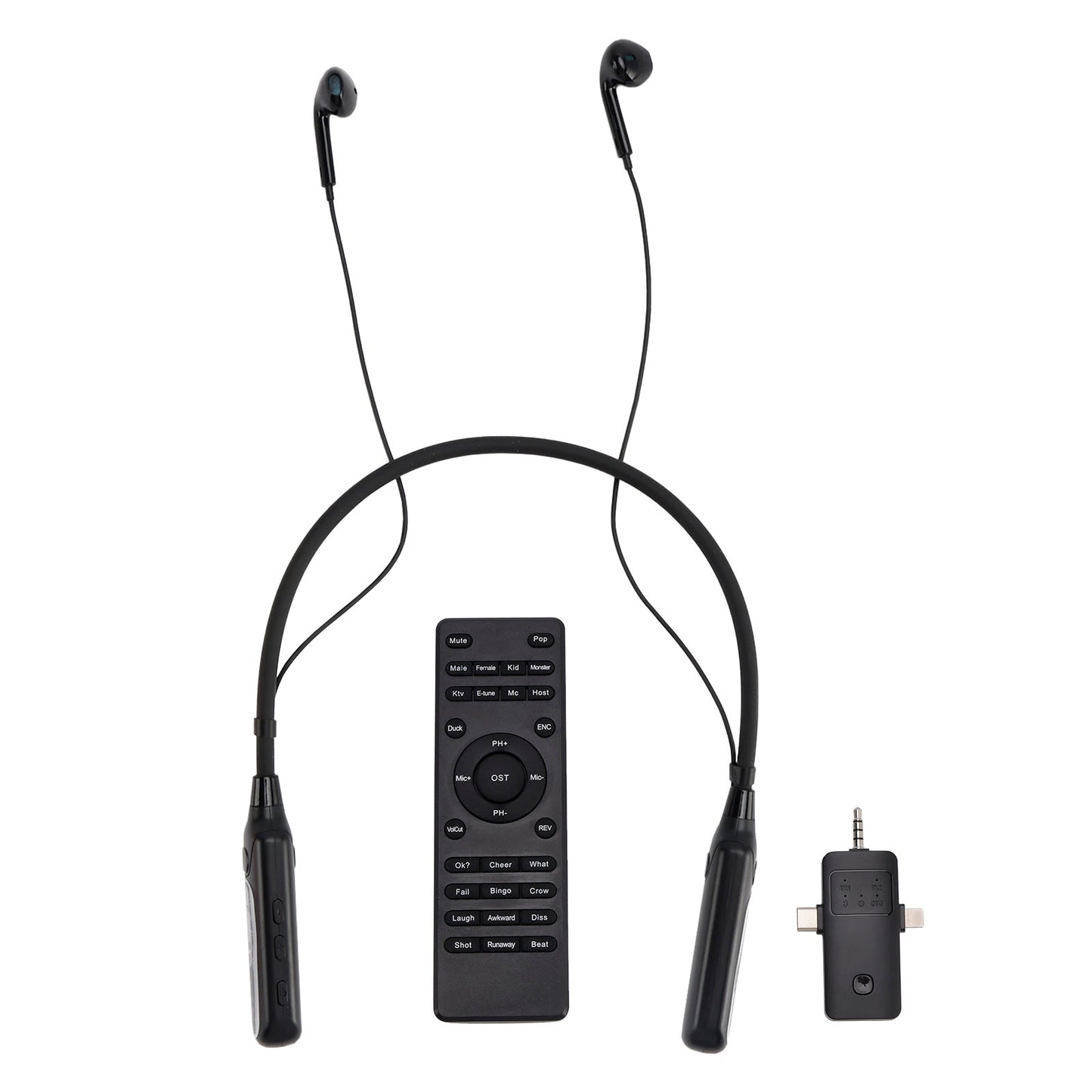 Wireless Sound Card Complete Neckband Live Streaming Earphones for Phone PC TV