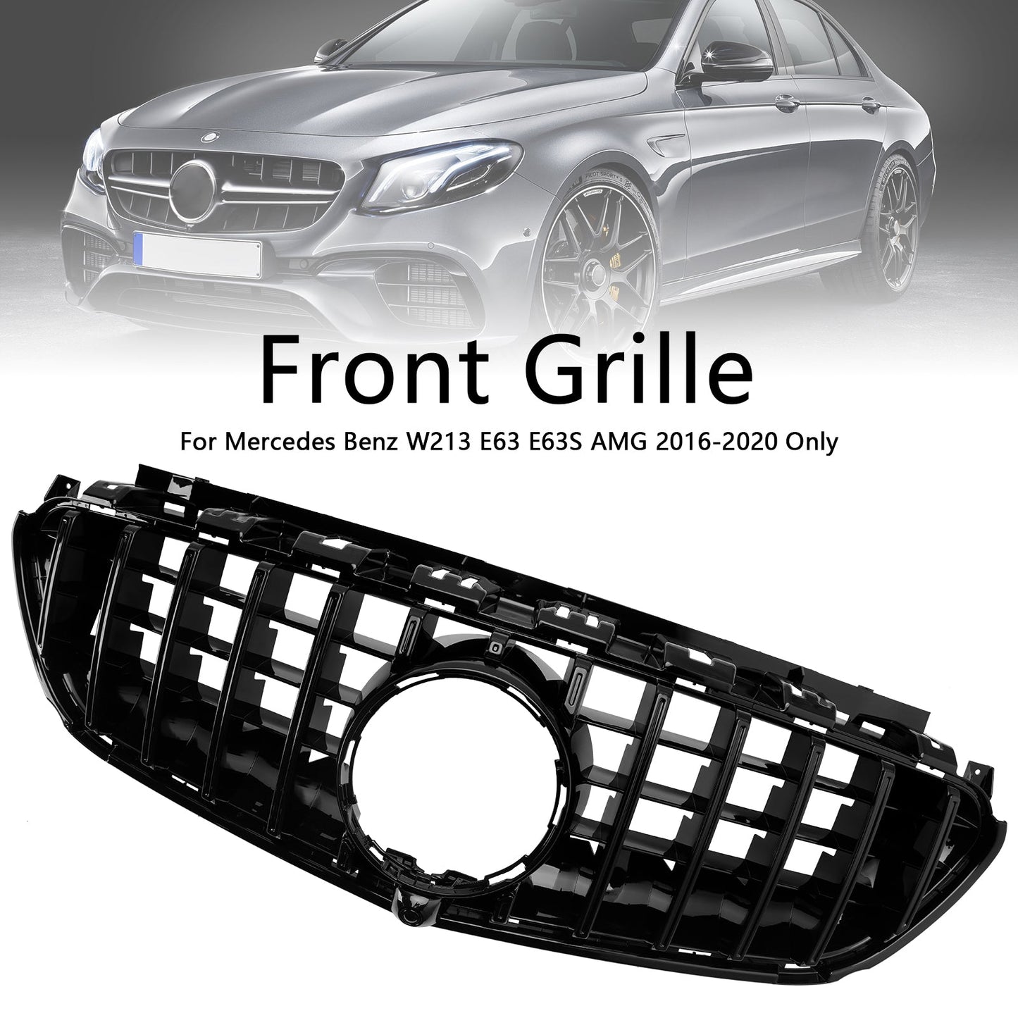 2016-2020 Mercedes Benz W213 E63 E63S AMG Only Front Bumper Grille Grill