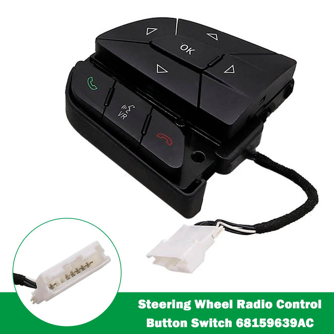 Steering Wheel Radio Control Button Switch 68159639AC For Grand Cherokee 14-21