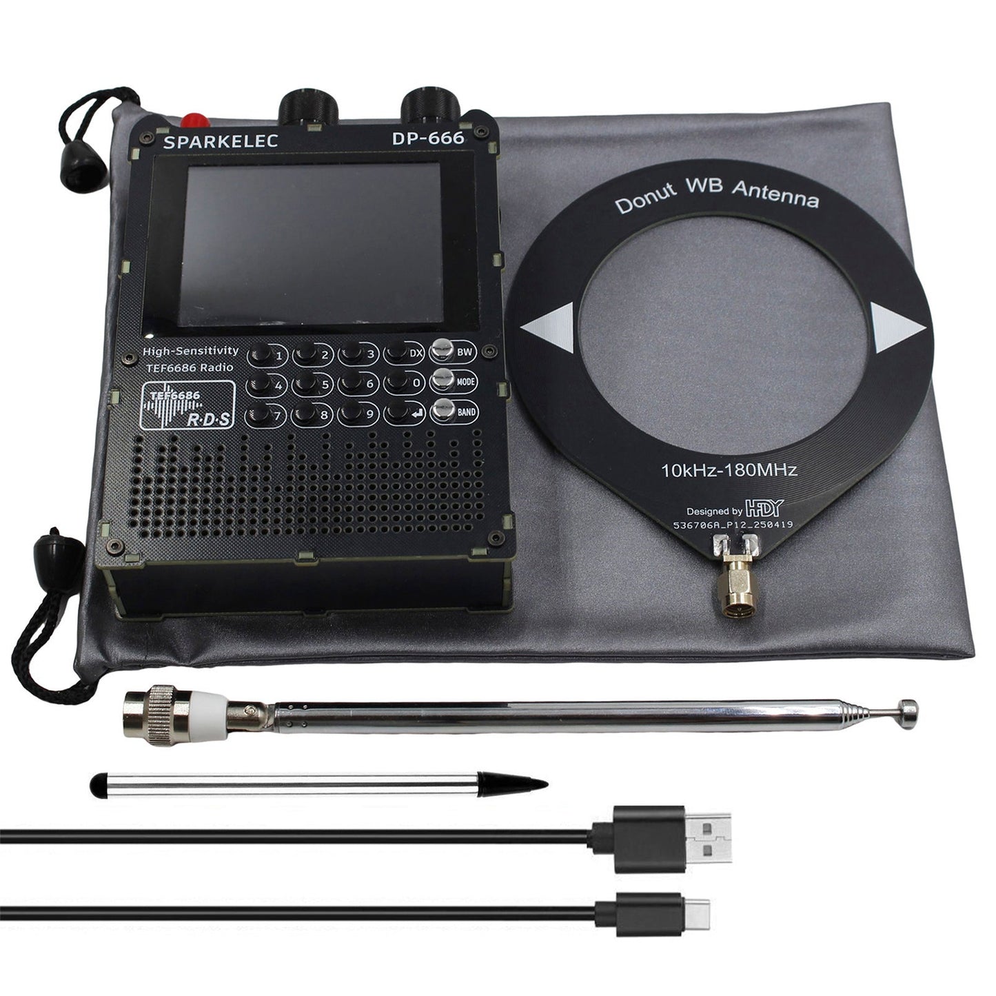 TEF6686 DSP Radio DP666 High Sensitivity Full Band LW MW SW 0IRT Shortwave Radio