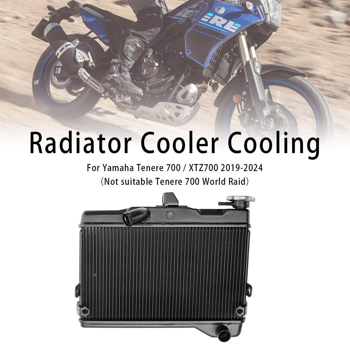 2019-2024 Yamaha Tenere 700 XTZ700 Radiator Cooling Engine Cooler