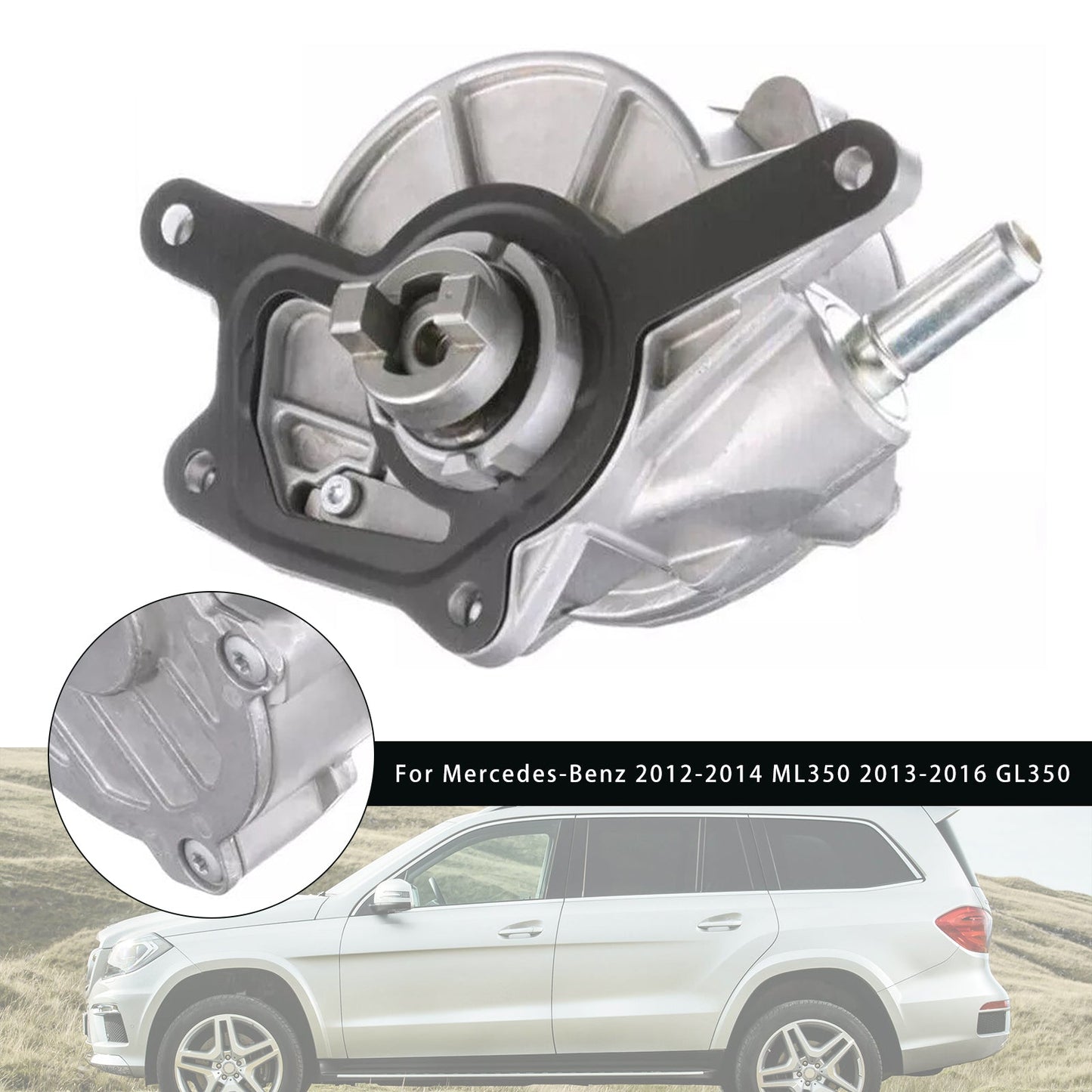 2016 MERCEDES-BENZ GLE350D 3.0L V6 DIESEL Turbocharged Brake Vacuum Pump 6422300765