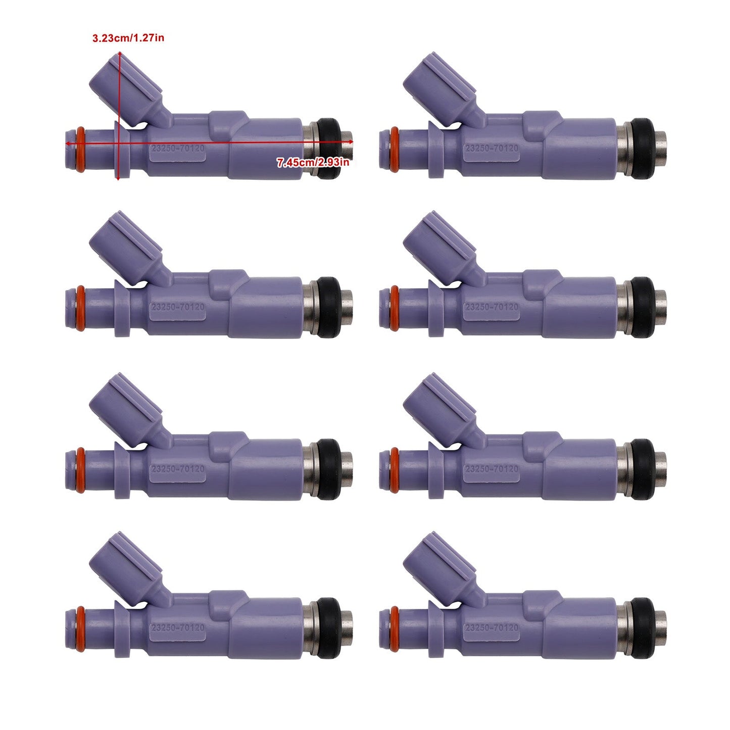 8PCS Fuel Injector 832-11116 For Lexus IS200/300 99-05 GX470/ LX470 4.7L 05-09