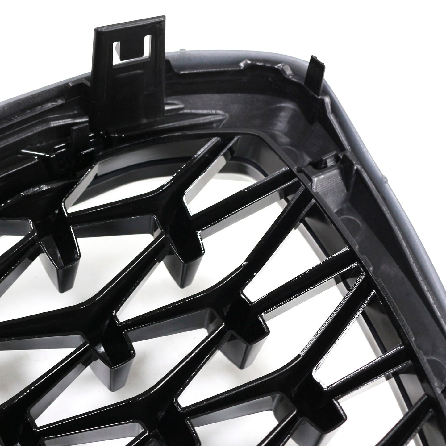 2022-2025 BMW X3 G01 X4 G02 Diamond Glossy Black Front Bumper Kidney Grille