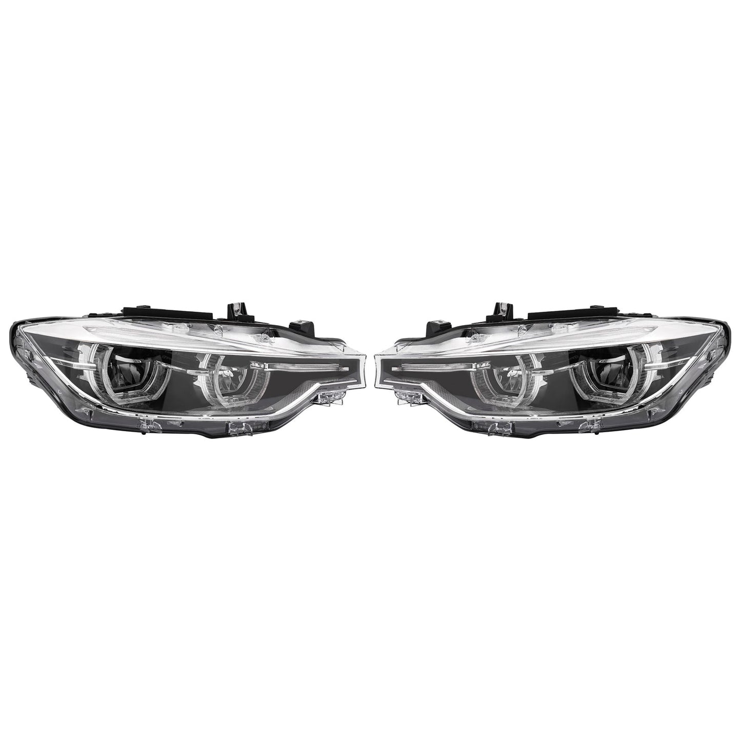 Left+Right LED Headlight For BMW 3 Series F30 F31 2016-2019 Without AFS