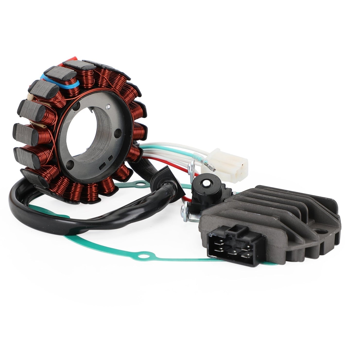 2010-2014 Yamaha YBR125 YBR125ED (51D) Magneto Stator+Voltage Rectifier+Gasket 3D9-H1410-10