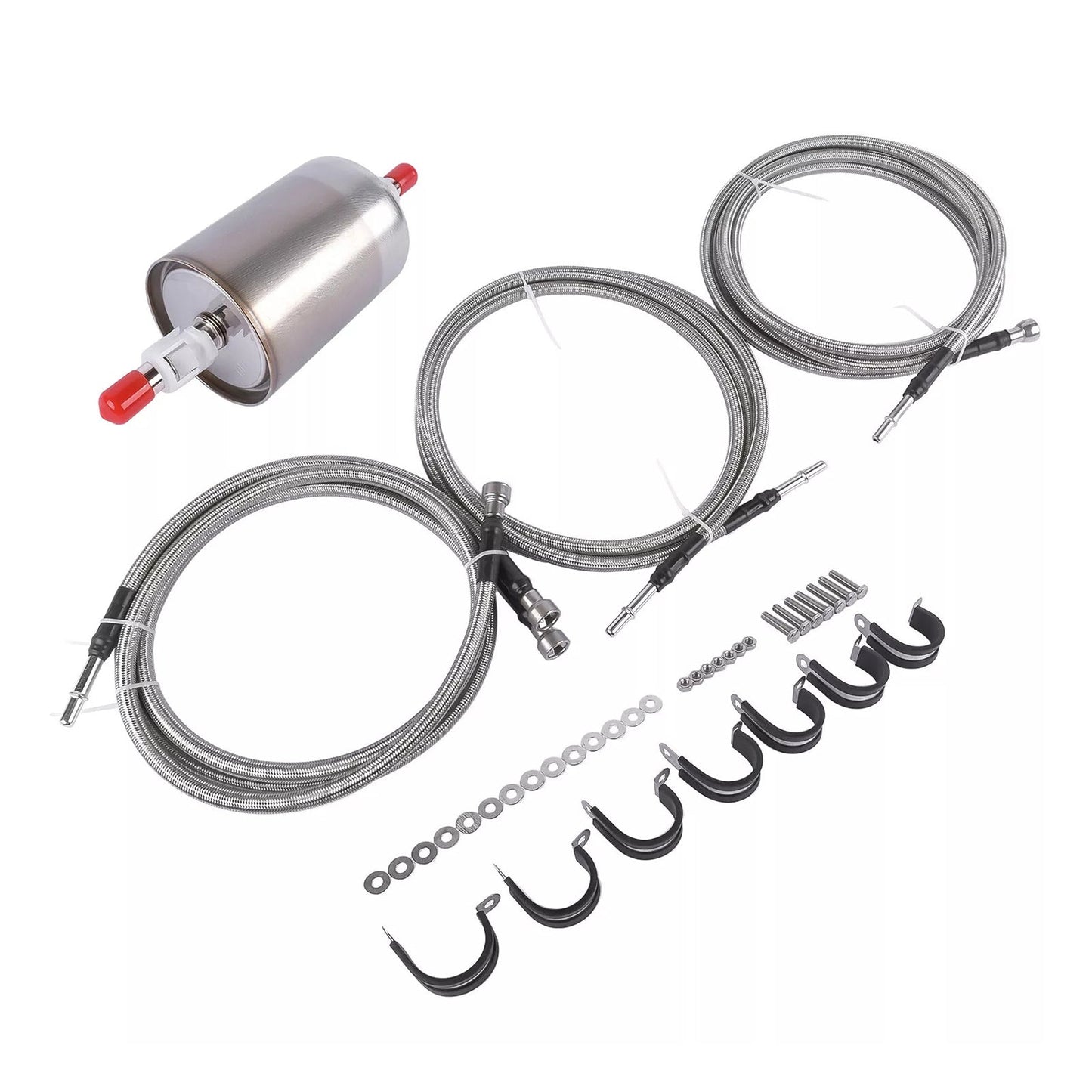 1999-2003 Chevy Silverado 2500 Stainless Steel Braided Fuel Lines Kit 819-840 Quick Fix