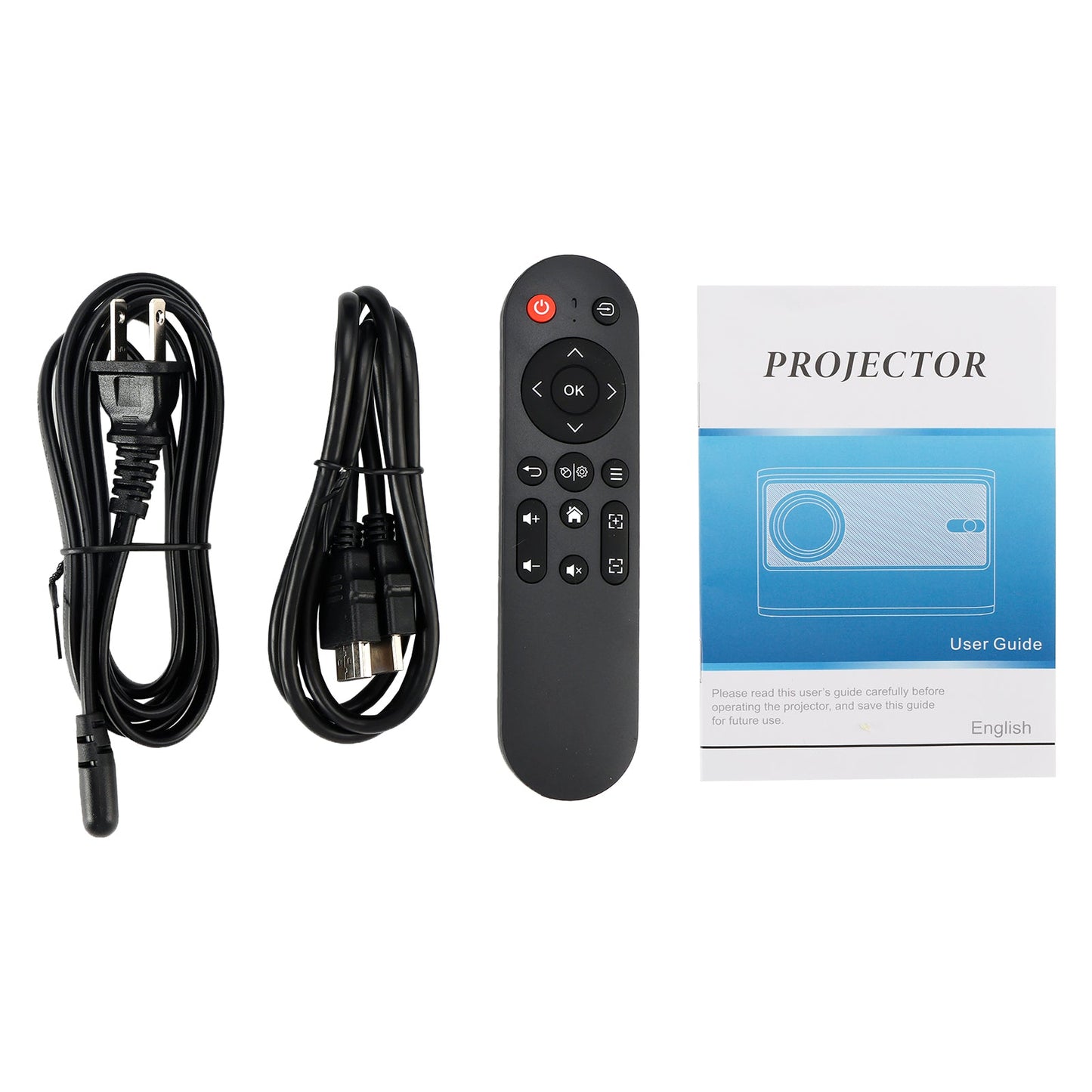4K Projector Smart Android Home Projector Living Room Bedroom Smart Voice Electric Focus Dual Frequency High-Definition Projector EU
