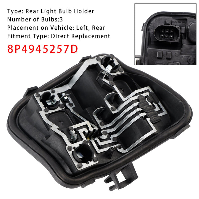2009-2013 Audi A3 5 DOOR Sportback Left Rear Light Bulb Holder 8P4945257D