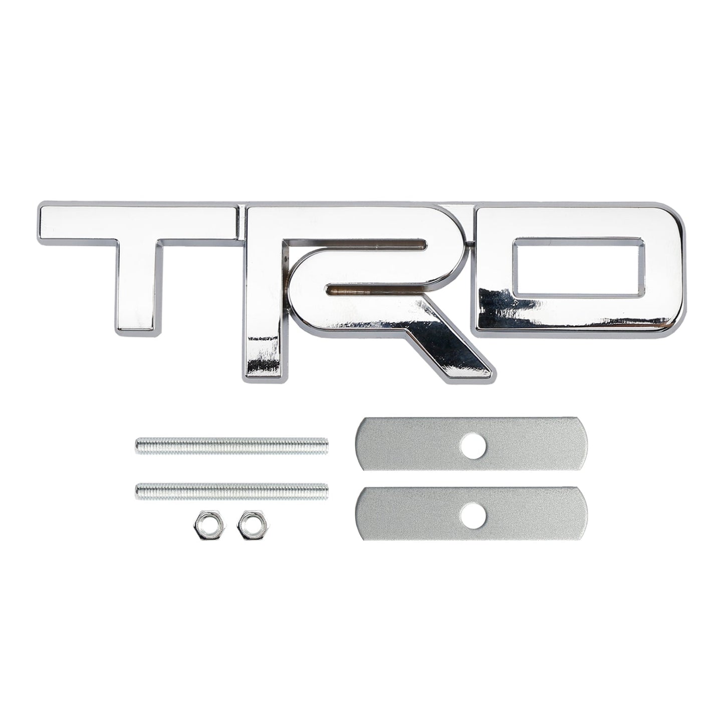 Silver TRD Grille Badge Emblem for Tacoma Tundra 4Runner