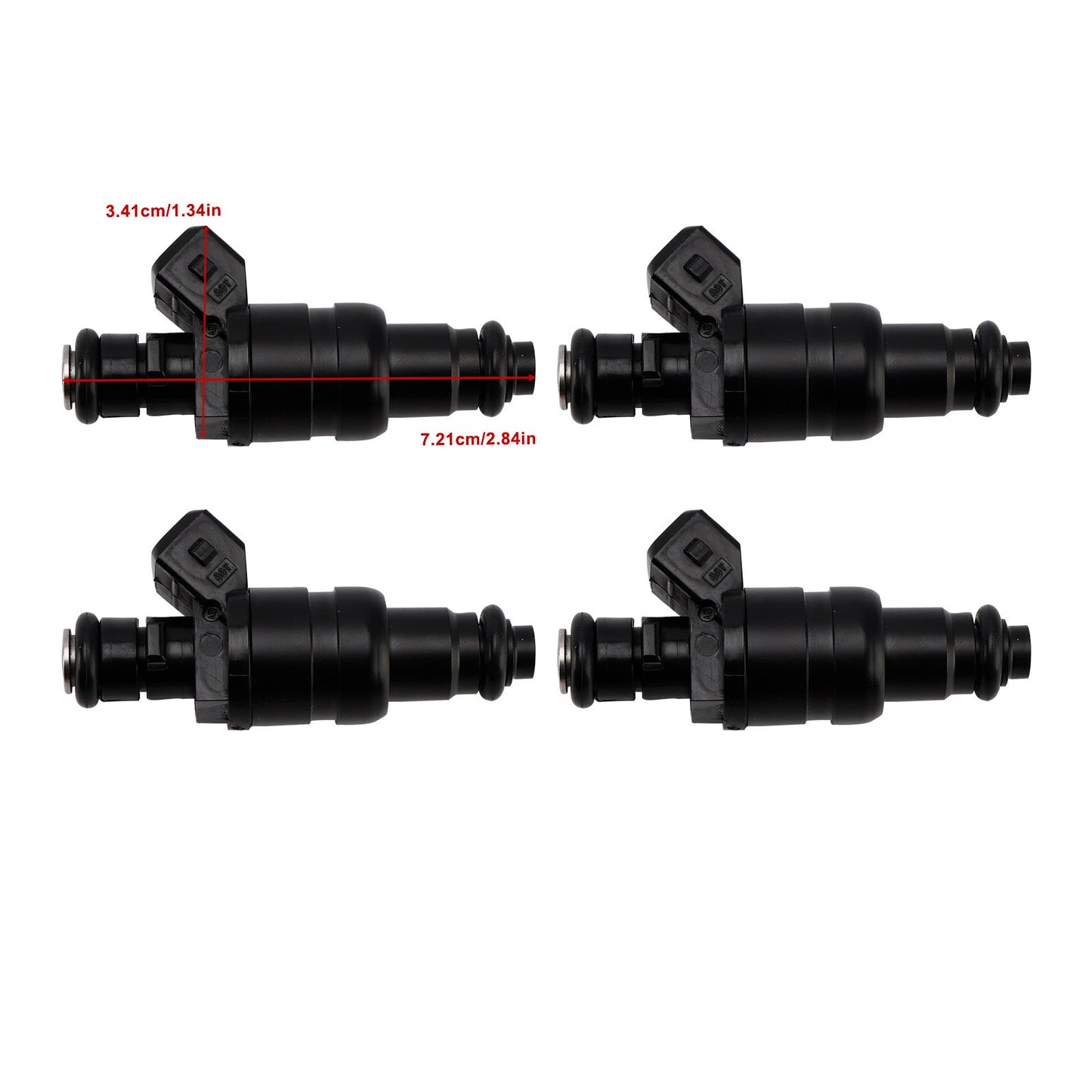 For Mercedes-Benz SLK (R170) 230 Kompressor 1996-2000 155-0469 4PCS Fuel Injector