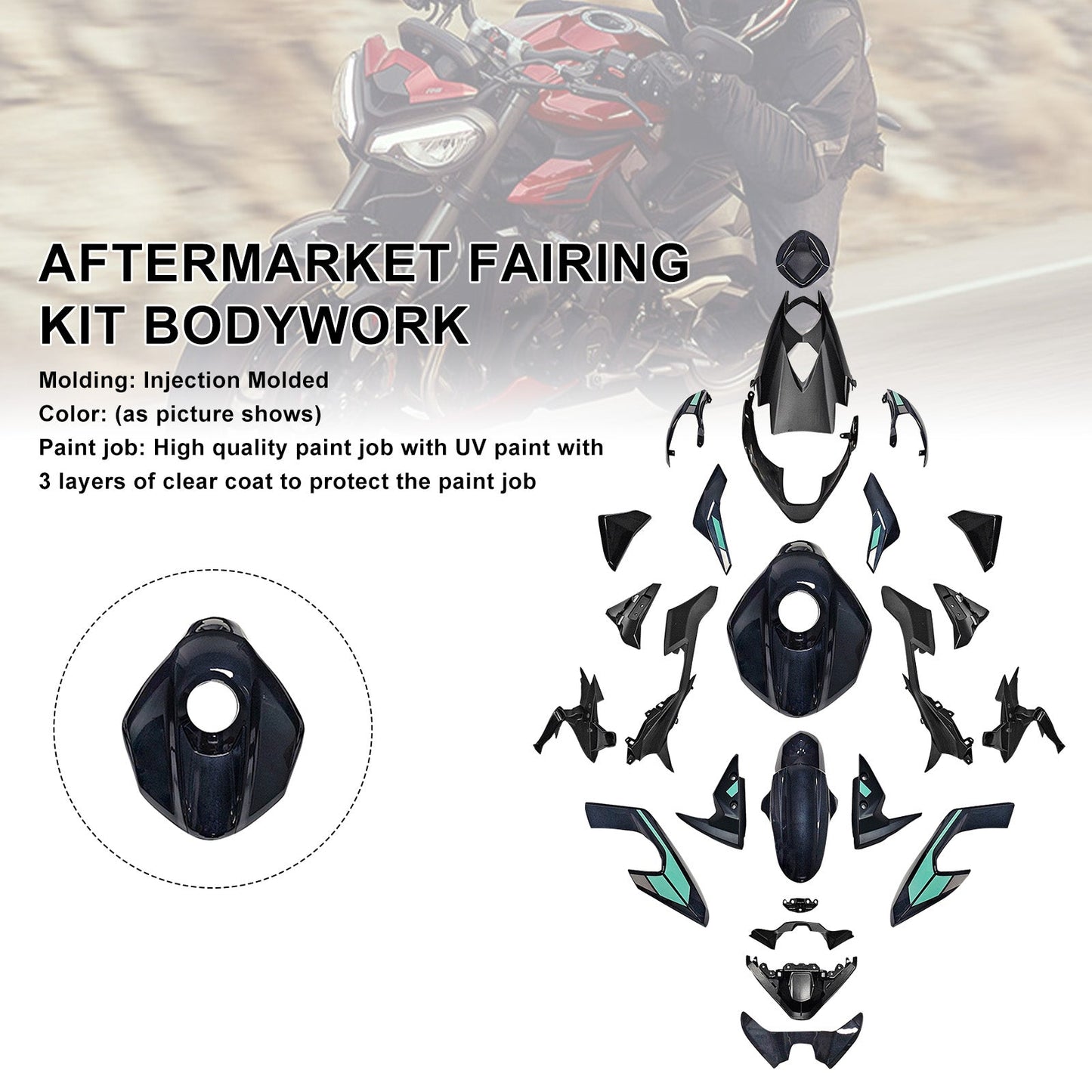 Injection Bodywork Fairing Kit for Street Triple 765 R/RS 2023-2025
