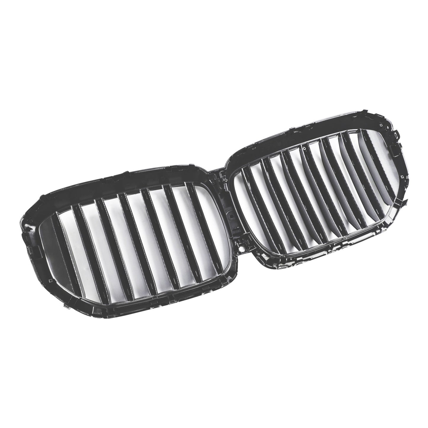 Gloss Black Front Bumper Grille For 2024 2025+ BMW G05 LCI X5 Single Line W/LED