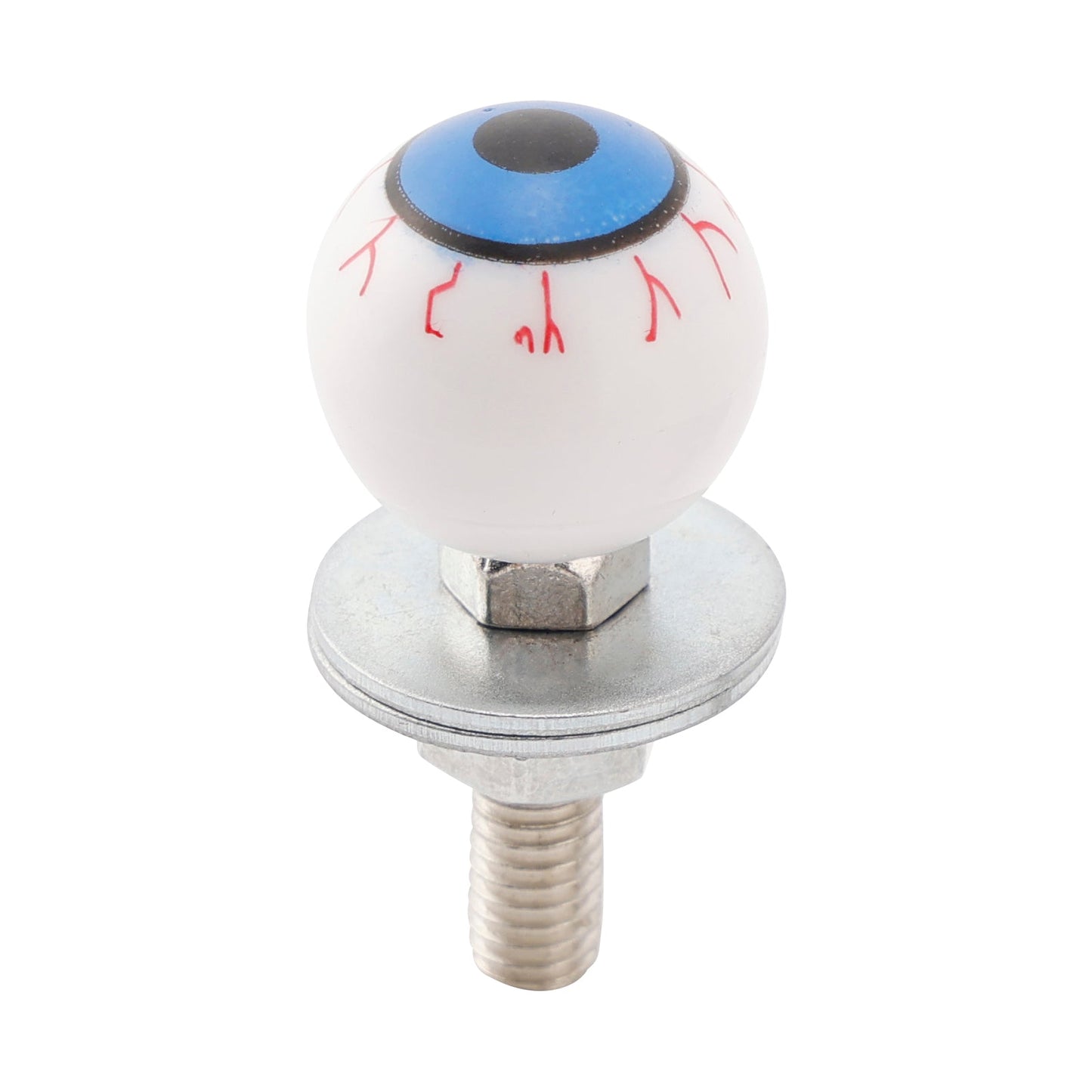 4x Motorcycle Bike Plastic Eyeball License Plate Bolt On Screw On Frame Nut