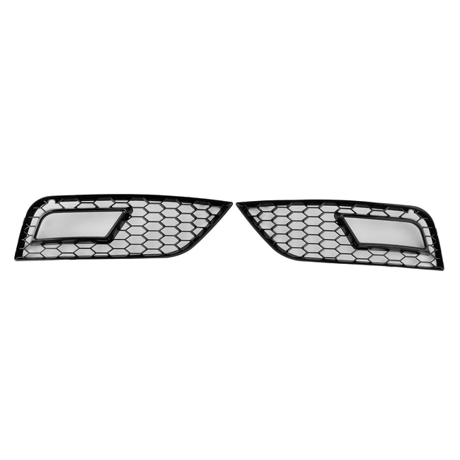 2013-2015 Audi A4 B8.5 Black Honeycomb Fog Light Cover Standard Bumper