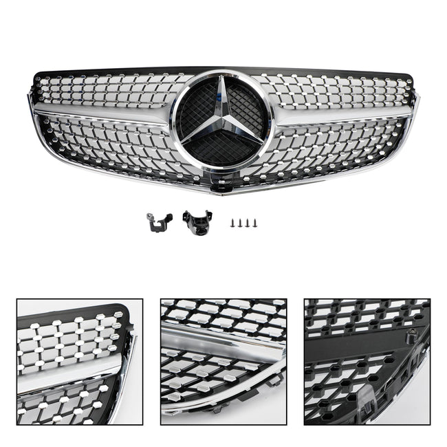 W207 /C207 E-CLASS 2014-2017 Mercedes Benz Grill Coupe Front Bumper Grille Grill Diamond