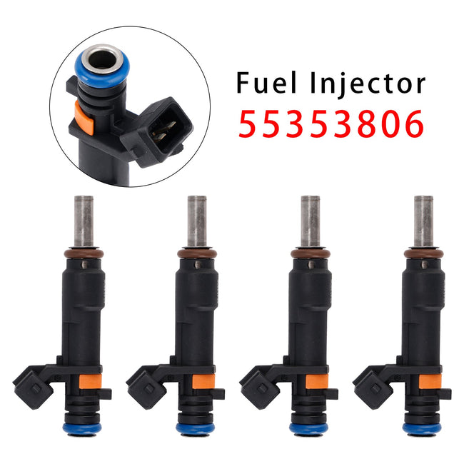 4Pcs Fuel Injector For Vauxhall Astra Insignia A Chevrolet Cruze Trax 55353806