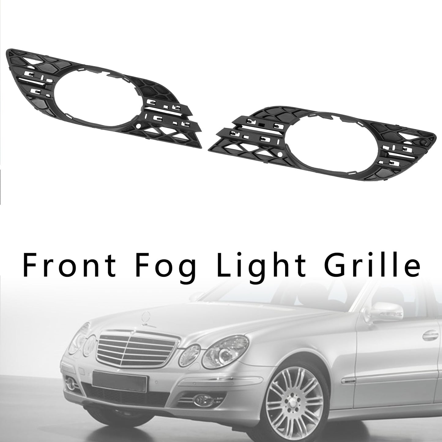 2008-2009 Mercedes Benz E-Class W211 E300 4Matic 2PCS Fog Light Trim Set 2118850822 MB1038115