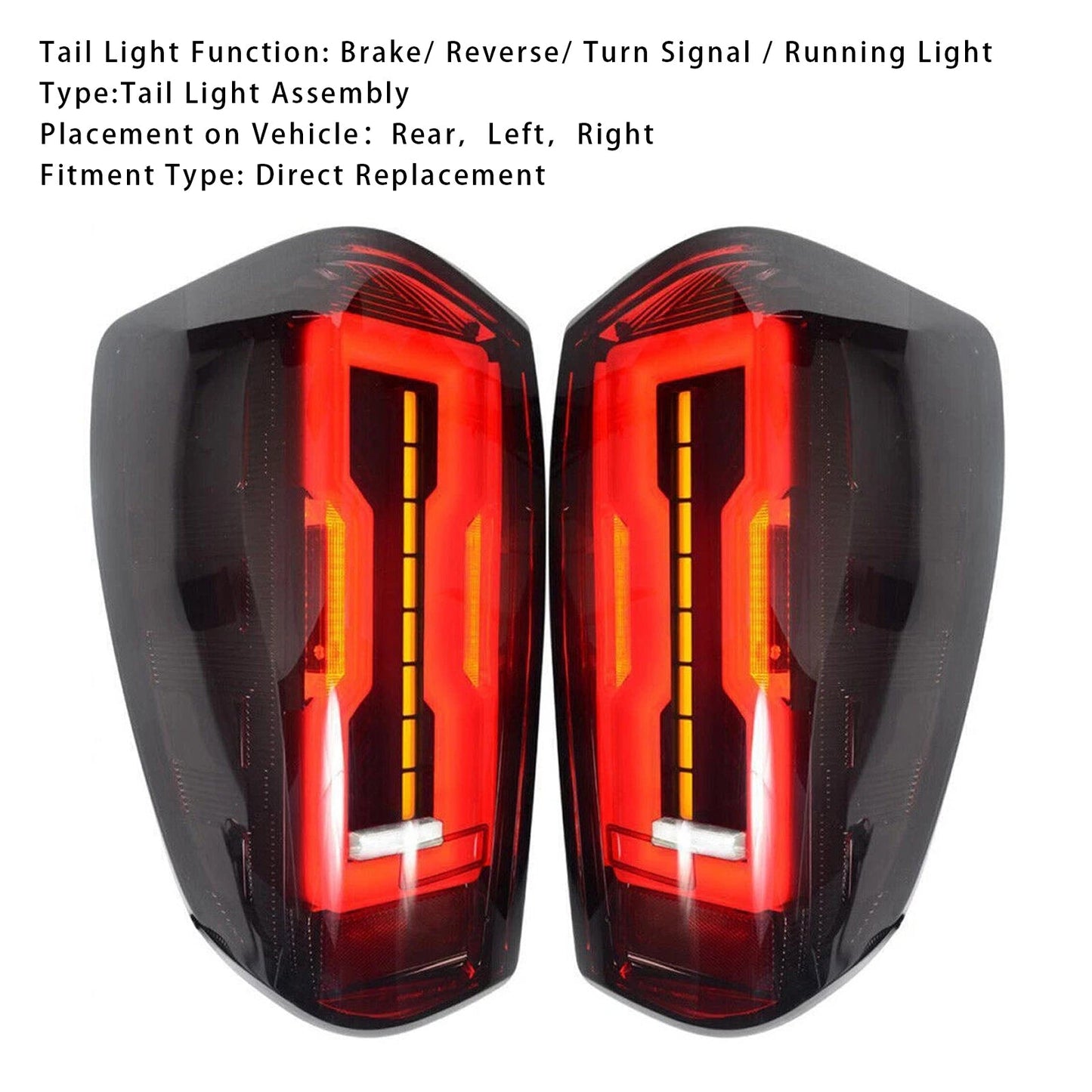 2020-2023 Mazda BT50 Left+Right LED Tail Light Assembly