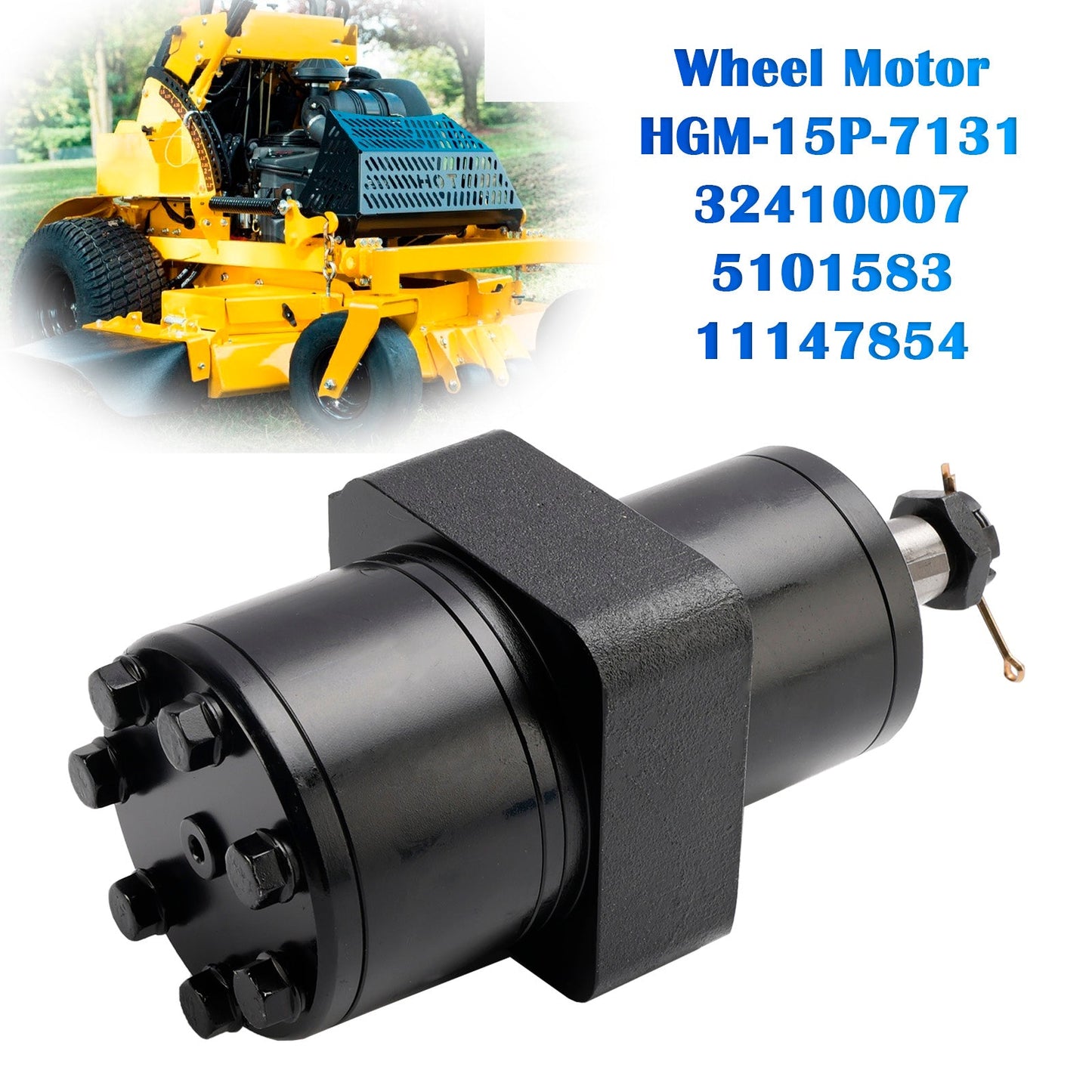 HGM-15P-7131 32410007 Wheel Motor for Hydro Gear Wright Stander X Lawn Mowers