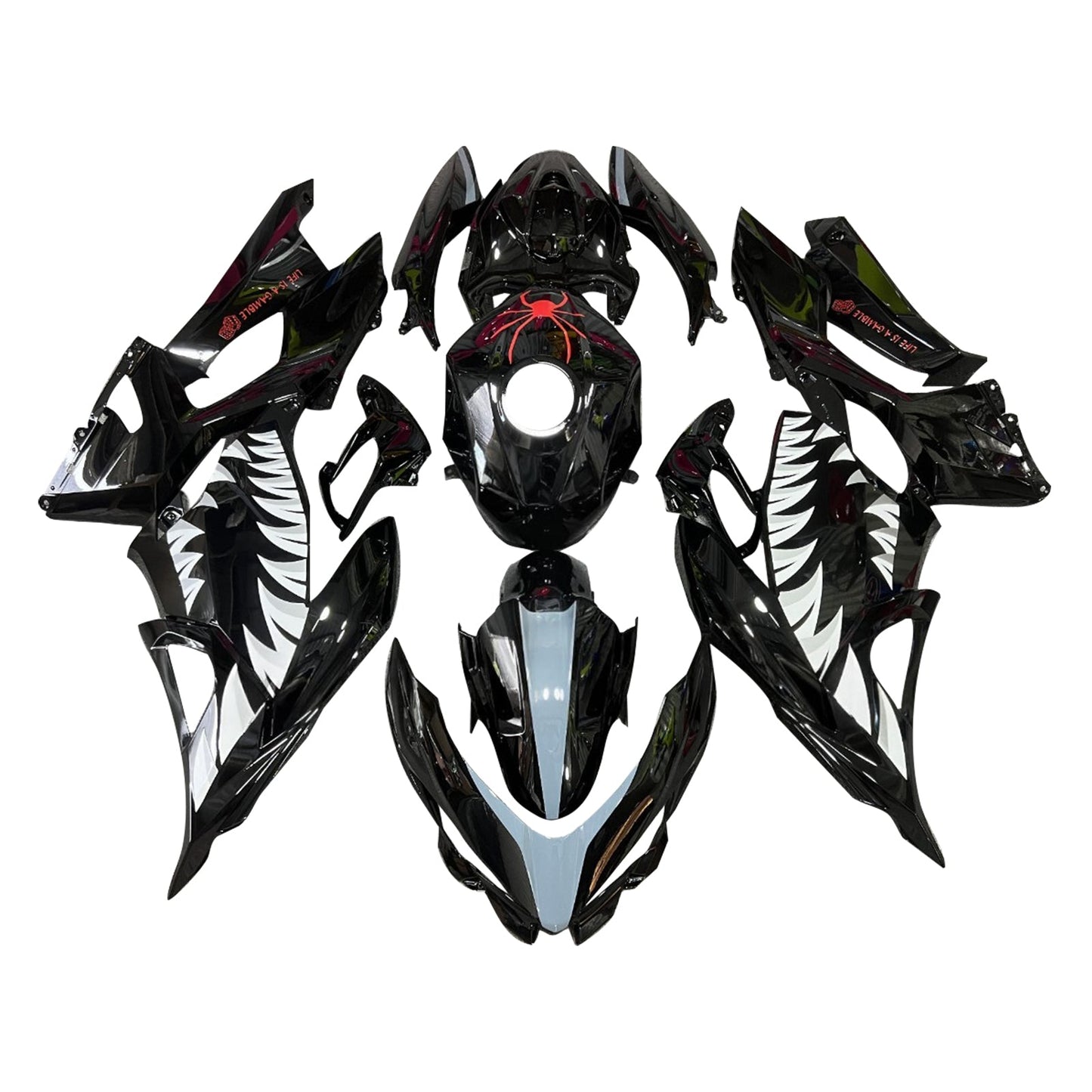 Injection Fairing Kit Bodywork Plastic ABS fit For Kawasaki EX400 Ninja400 2018-2024