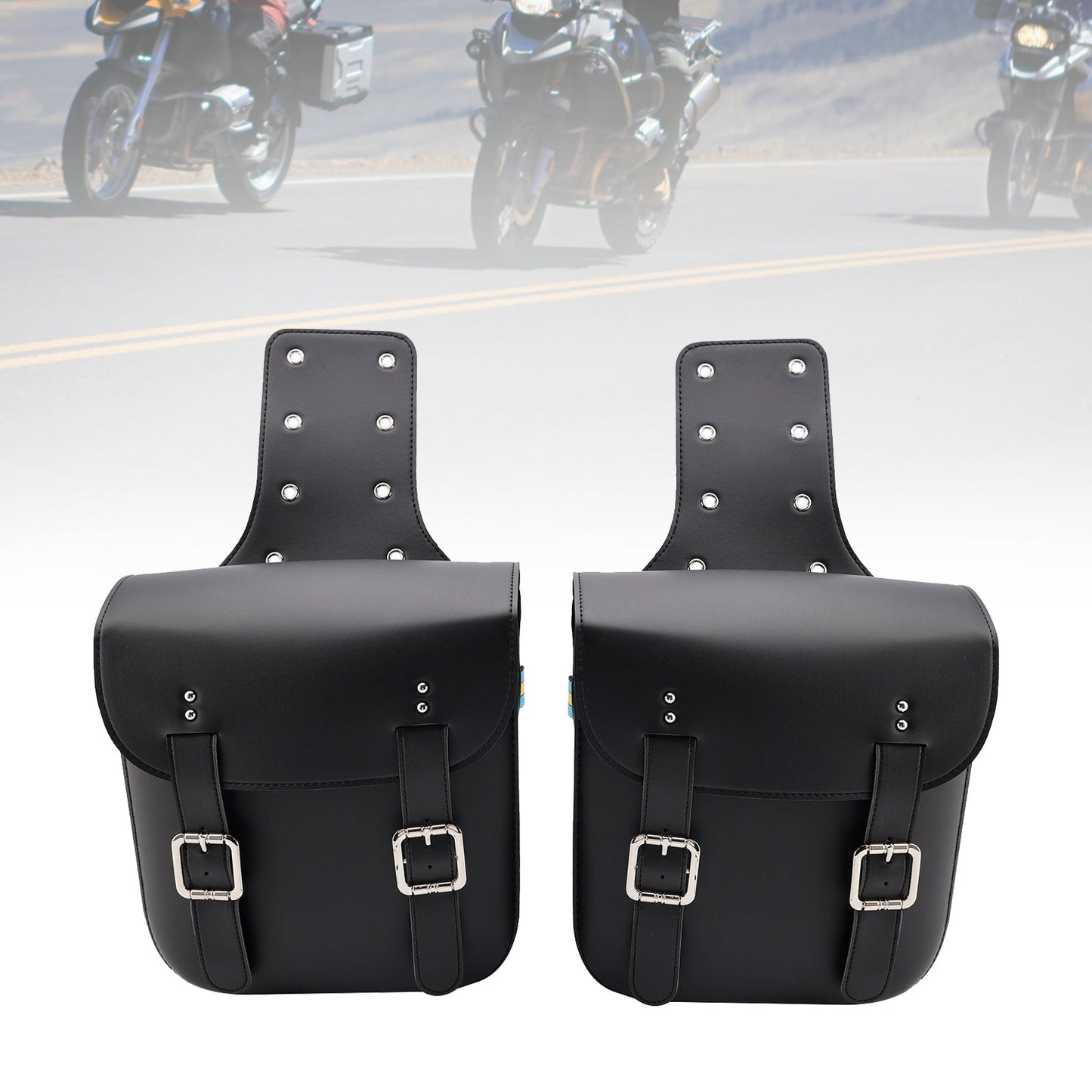 Tail Bag Side Saddlebag Tail Bag Luggage Pouch Storage Black 18L For Motorbike