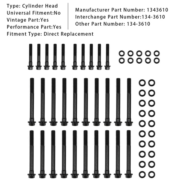 2004+ Chevrolet Gen III IV LS Engines Cylinder Head Bolts Kit 134-3610