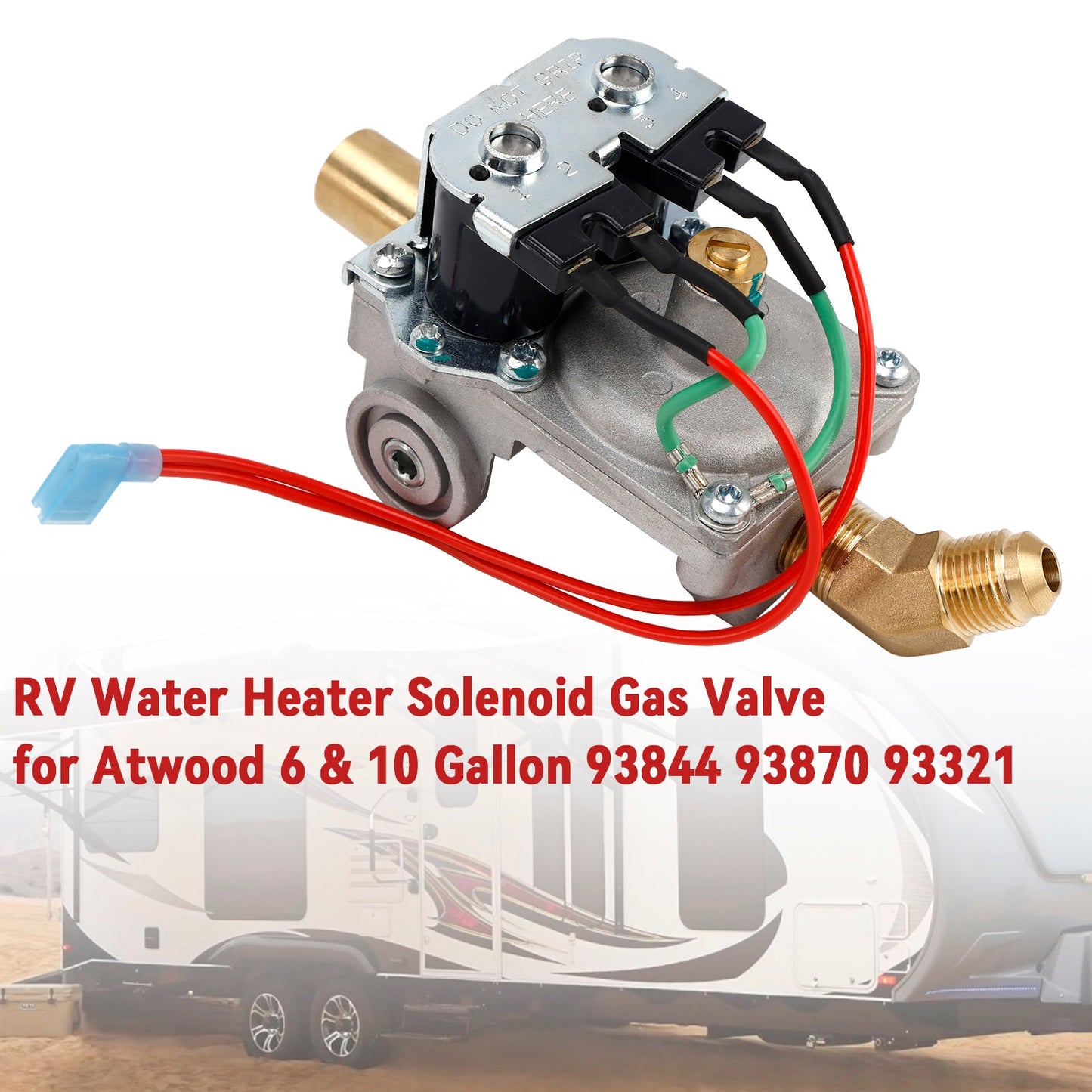 RV Water Heater Solenoid Gas Valve for Atwood 6 & 10 Gallon 93844 93870 93321