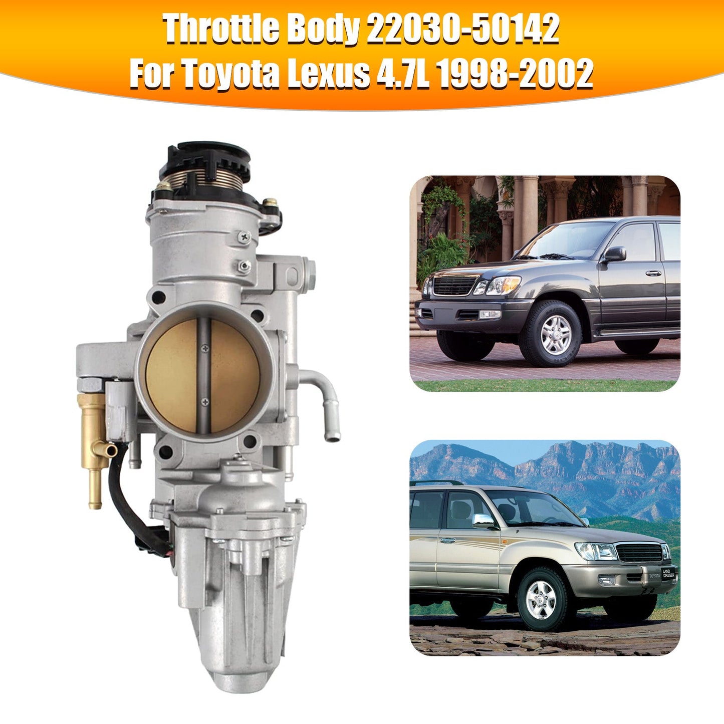 2000-2002 Toyota Tundra 4.7L V8 Throttle Body 22030-50142