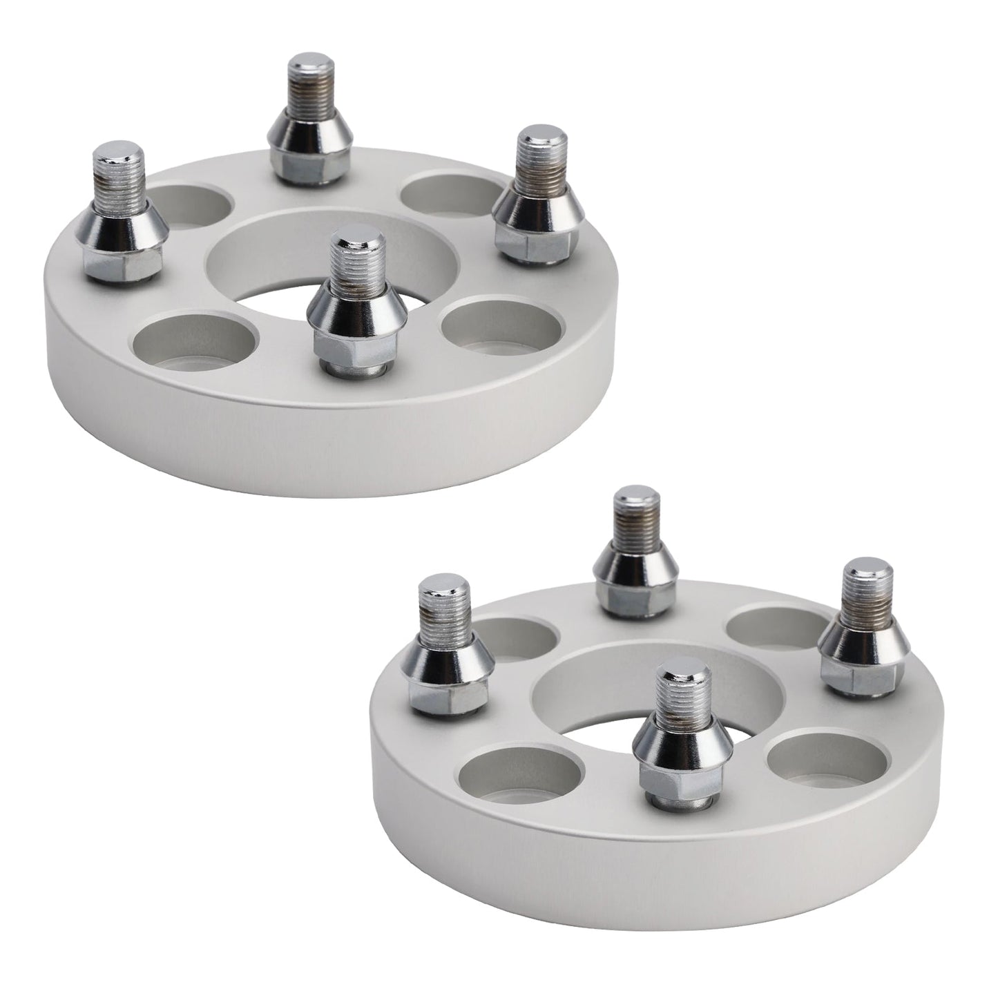 1" Wheel Spacers Kit Cable Golf Carts Lug Nuts Silver For Yamaha Club Car Ezgo
