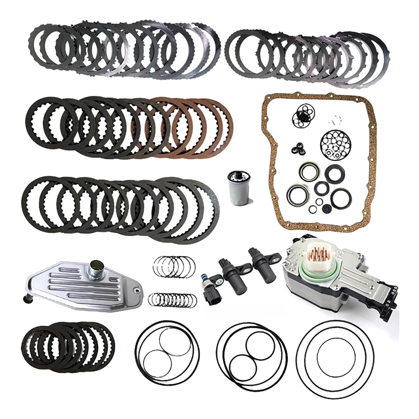 2007-2009 Chrysler Aspen 5.7 L 4.7L Transmission Master Rebuild Kit & 4WD Filter Friction Steel 45RFE 545RFE 65RFE