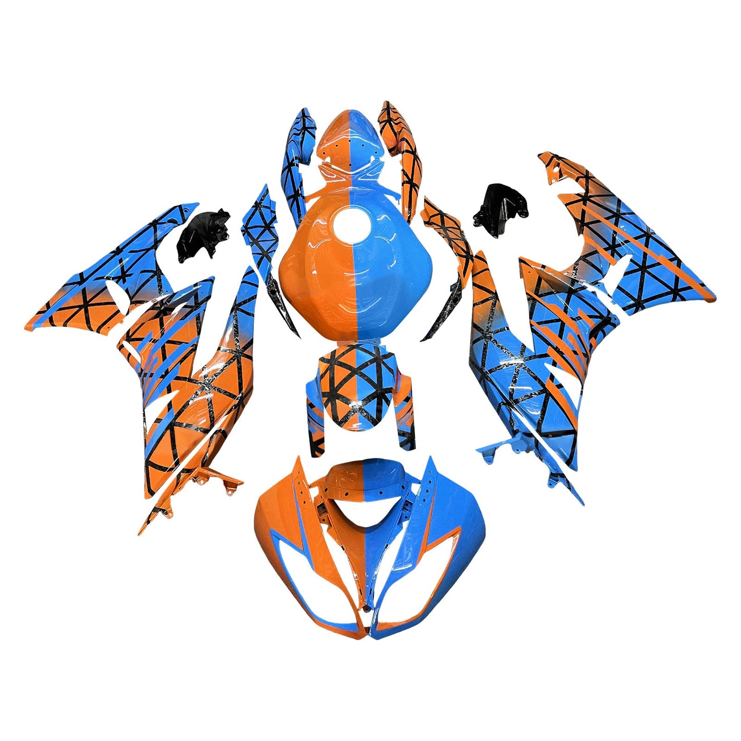 Injection Fairing Kit Bodywork Plastic ABS fit For Kawasaki ZX6R 636 2009-2012