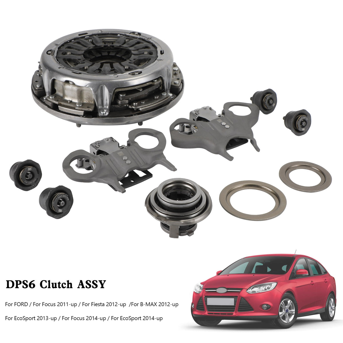 6DCT250 DPS6 Clutch Kit-Auto Dual Clutch Transmission For Ford Focus Fiesta