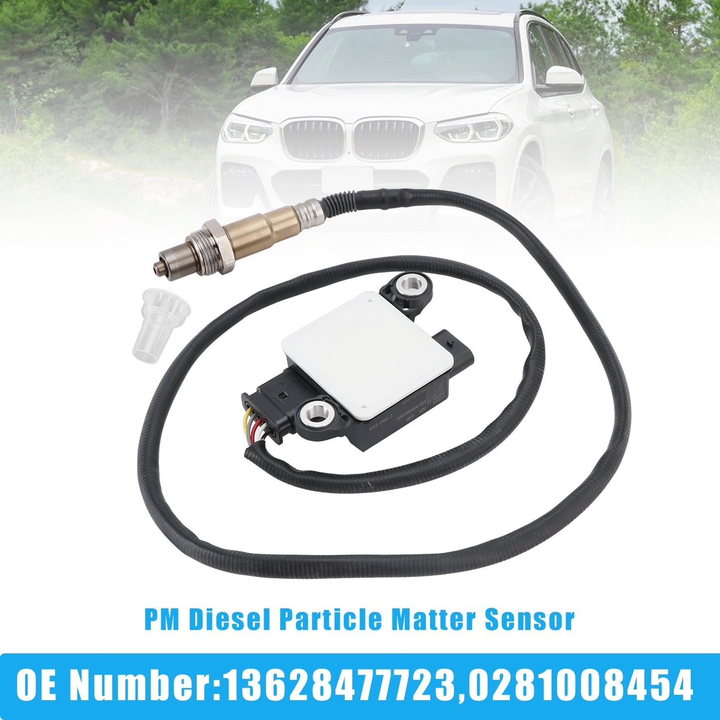 08/2020-07/2022 For BMW X7 (G07) xDrive 40 d Mild-Hybrid SUV Diesel/Electro AWD 24 211 155 PM Diesel Particle Matter Sensor 0281008454
