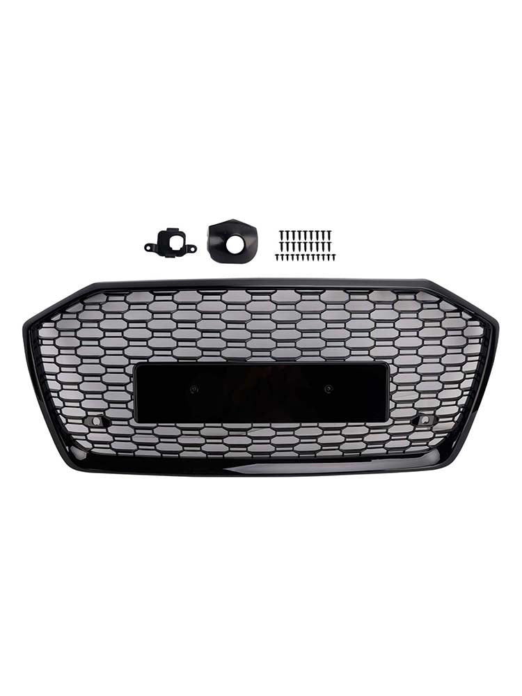 2019-2023 Fit Audi A6 S6 W//O ACC RS6 Style Honeycomb Mesh Front Grille Grill