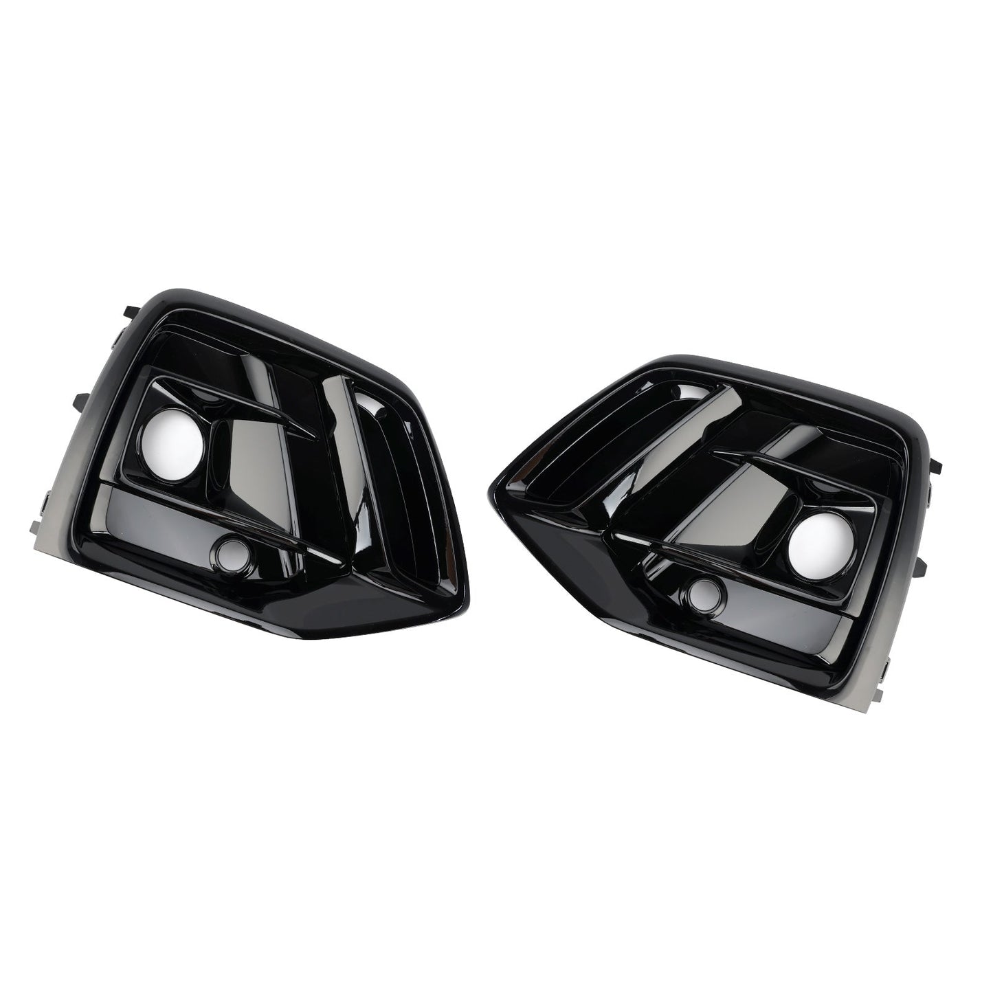 2021-2025 Audi Q5 SQ5 S-Line Black Front Fog Lamp Grille Grill Cover