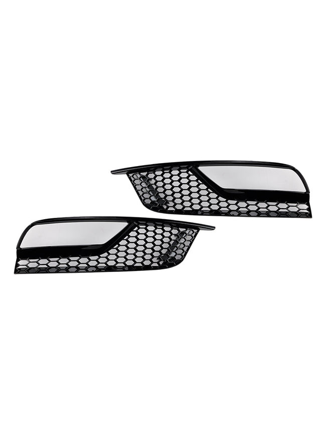 2013-2016 Audi A3 8V Sedan Gloss Black Front Fog Light Grill Covers